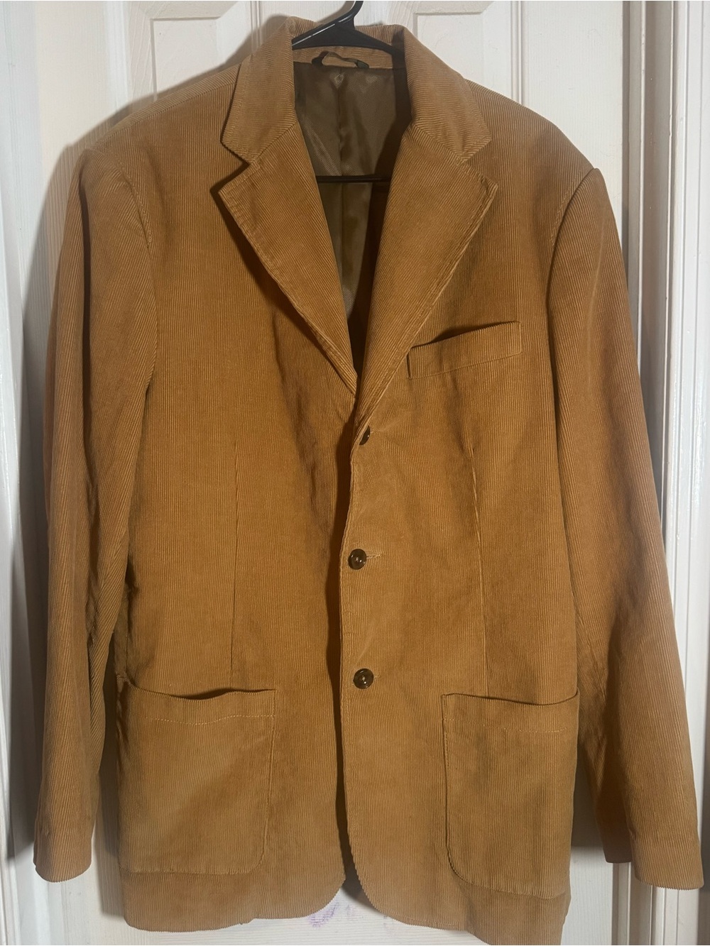 Eddie Bauer Men's Vintage Tan Corduroy Blazer Sport Coat Jacket Medium